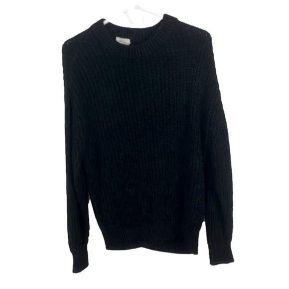 Aritzia Sweaters - Aritzia Wilfred Free Black Rayon Shaker Knit Sweater